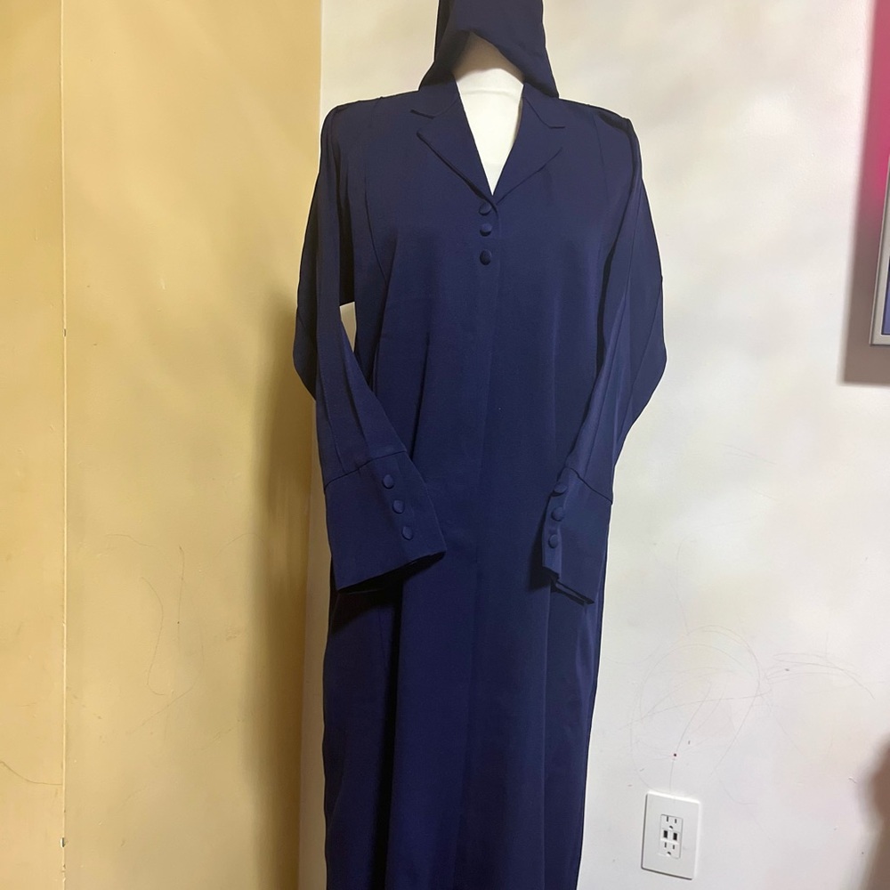 Elegant Navy Blue Women's Abaya